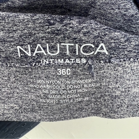 Nautica Women’s Bras Sz 36C Lot/2 Hidden Wire Lounge Bras Multi Color Underwire - Picture 9 of 9